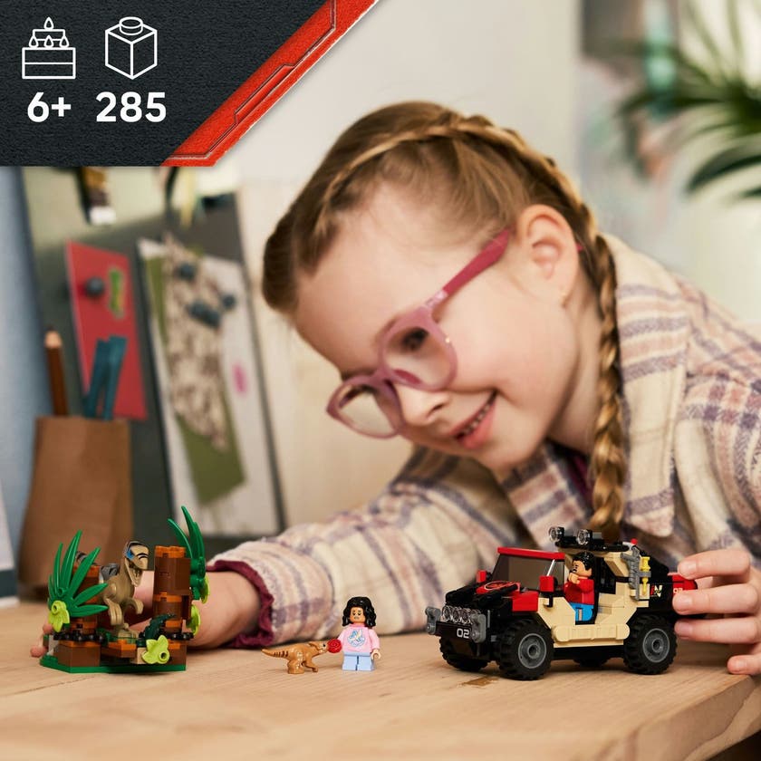 LEGO Jurassic World 76972, Terrängflykt med raptor