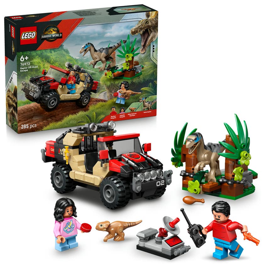 LEGO Jurassic World 76972, Terrängflykt med raptor