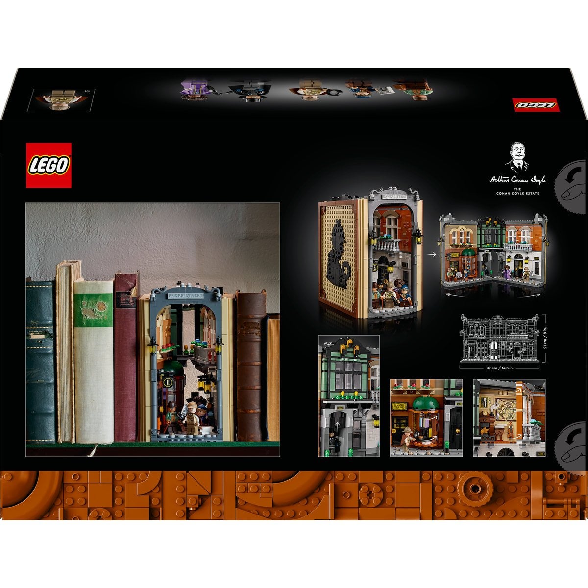LEGO Icons 10351, Sherlock Holmes: Bokvrå