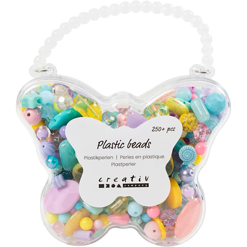 Klassiska pärlor, mixade färger, 193 g, Dia. 5-35m