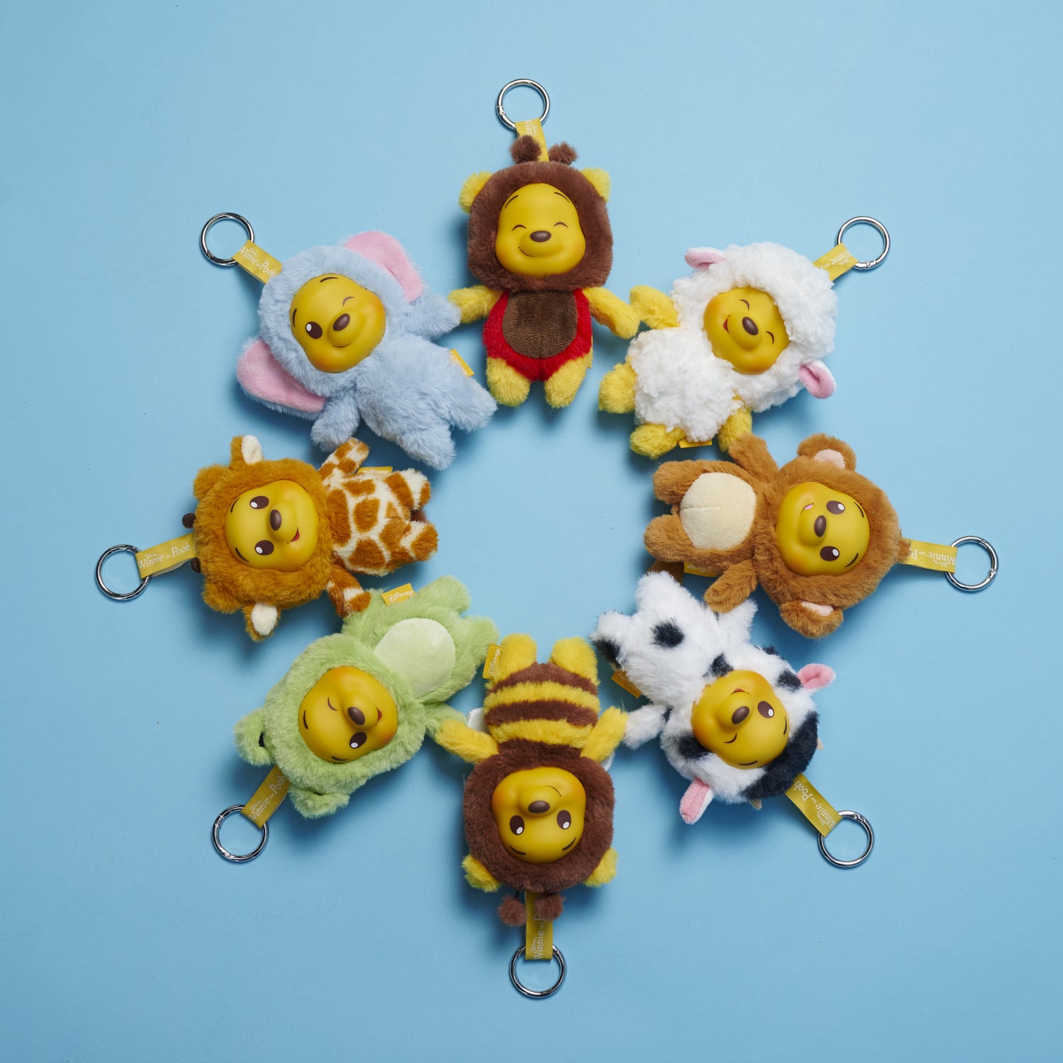 Disney YuYus nyckelring Mystery Plush Nalle Puh 12 cm