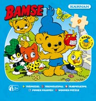 Träpussel Bamse när han var liten 9 bitar