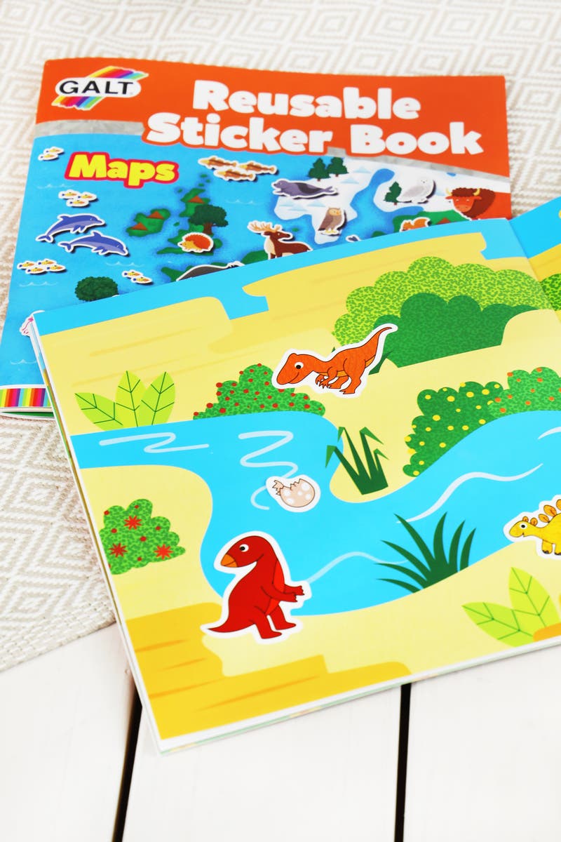 Stickerbok Dinosaurie