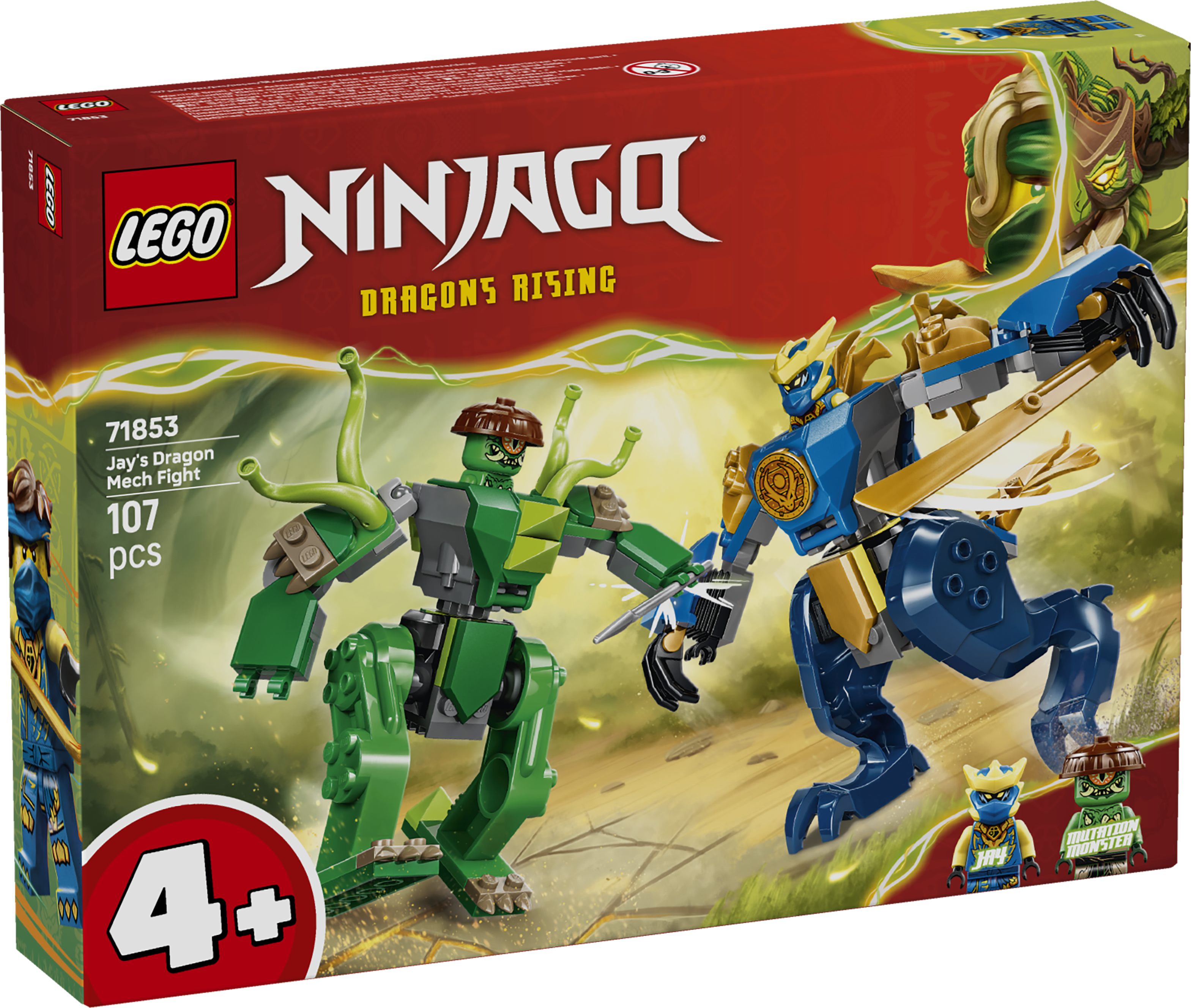 LEGO® NINJAGO® Jays drakrobotstrid – Robotleksak 71853