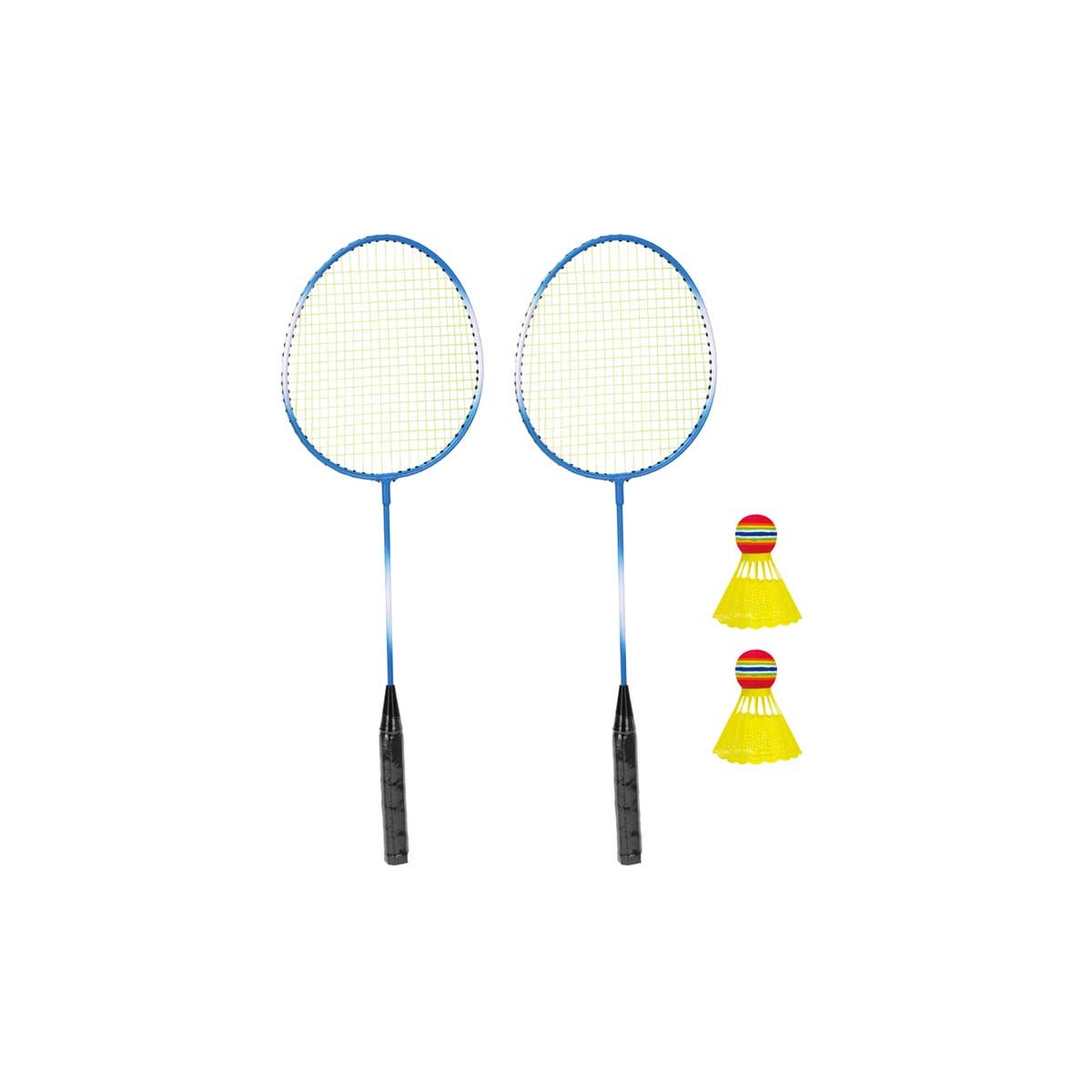 Skills, Badmintonracket 2-Pack med 2 Bollar Plasstfp med Häng