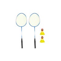 Skills, Badmintonracket 2-Pack med 2 Bollar Plasstfp med Häng