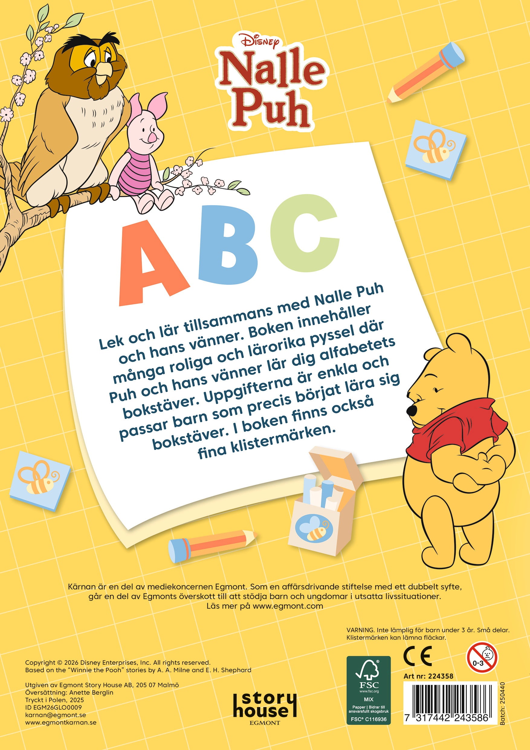 Nalle Puh Pyssla Med Bokstäver