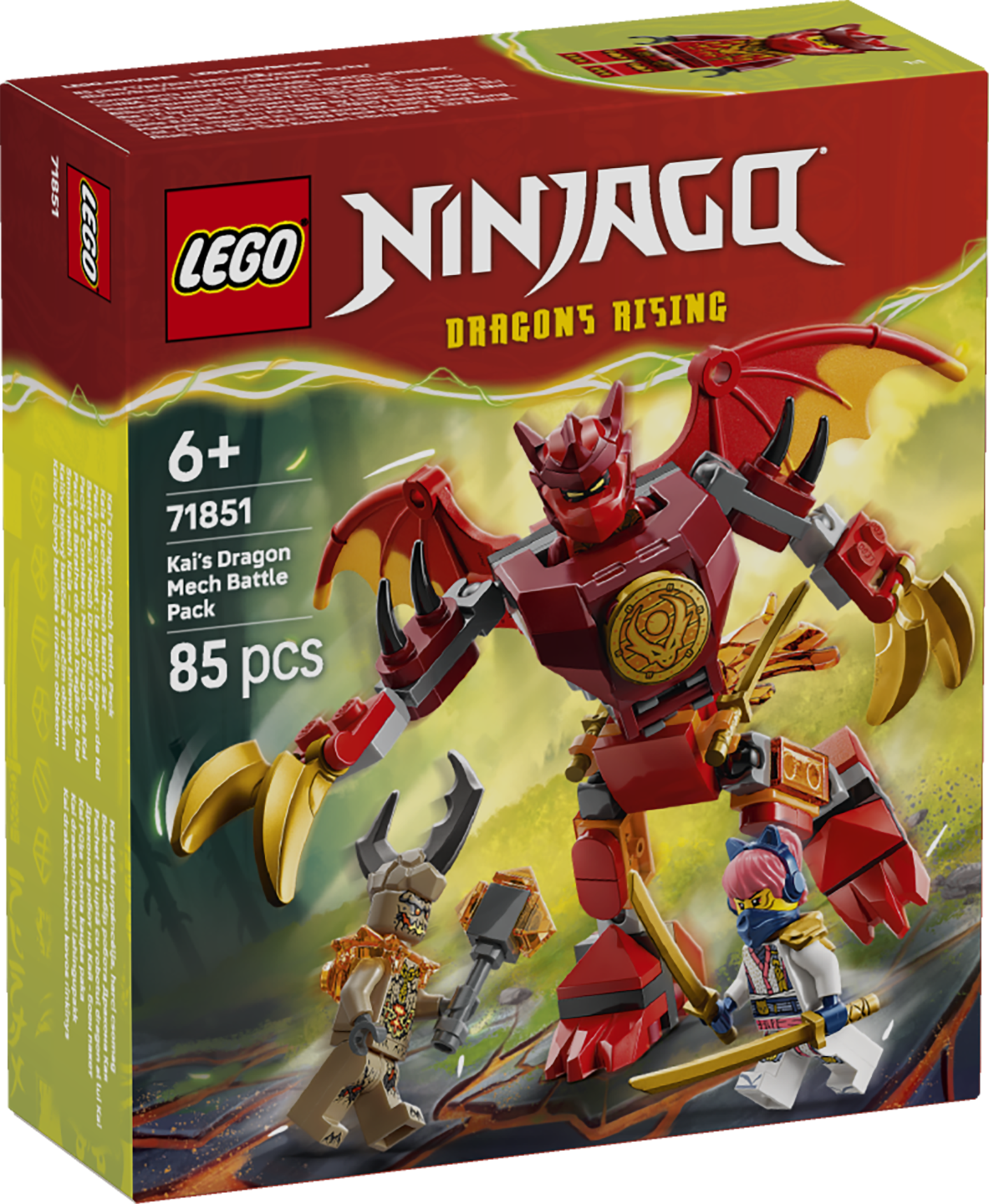 LEGO® NINJAGO® Kais drakrobot – stridspaket, Robotleksak 71851