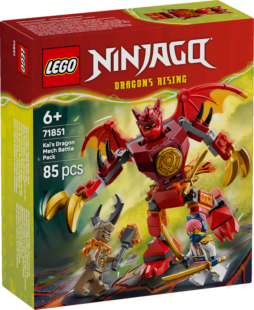 LEGO® NINJAGO® Kais drakrobot – stridspaket, Robotleksak 71851