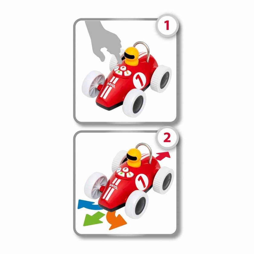 BRIO 30234, Lek & lär actionracer Röd