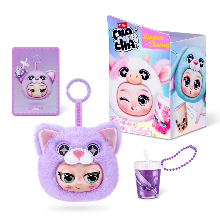 Cha Cha Cha Character Lipgloss Nyckelring