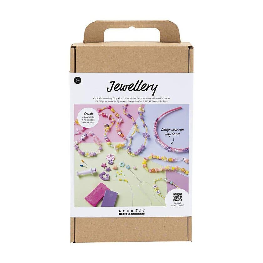 DIY Kit lera: smycken för barn, olika färger