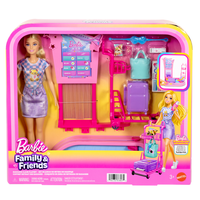 Barbie Malibu-docka med resväska och bagagekarusell