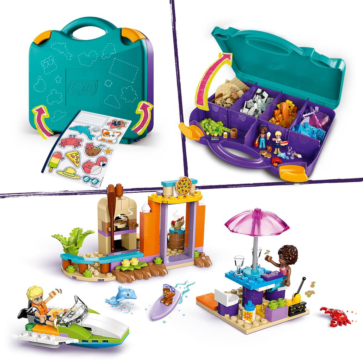 LEGO Friends 42672, Kreativ strand och resväska