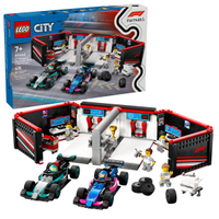 LEGO City Formula 1 60444, F1® garage & Mercedes-AMG & Alpine bilar
