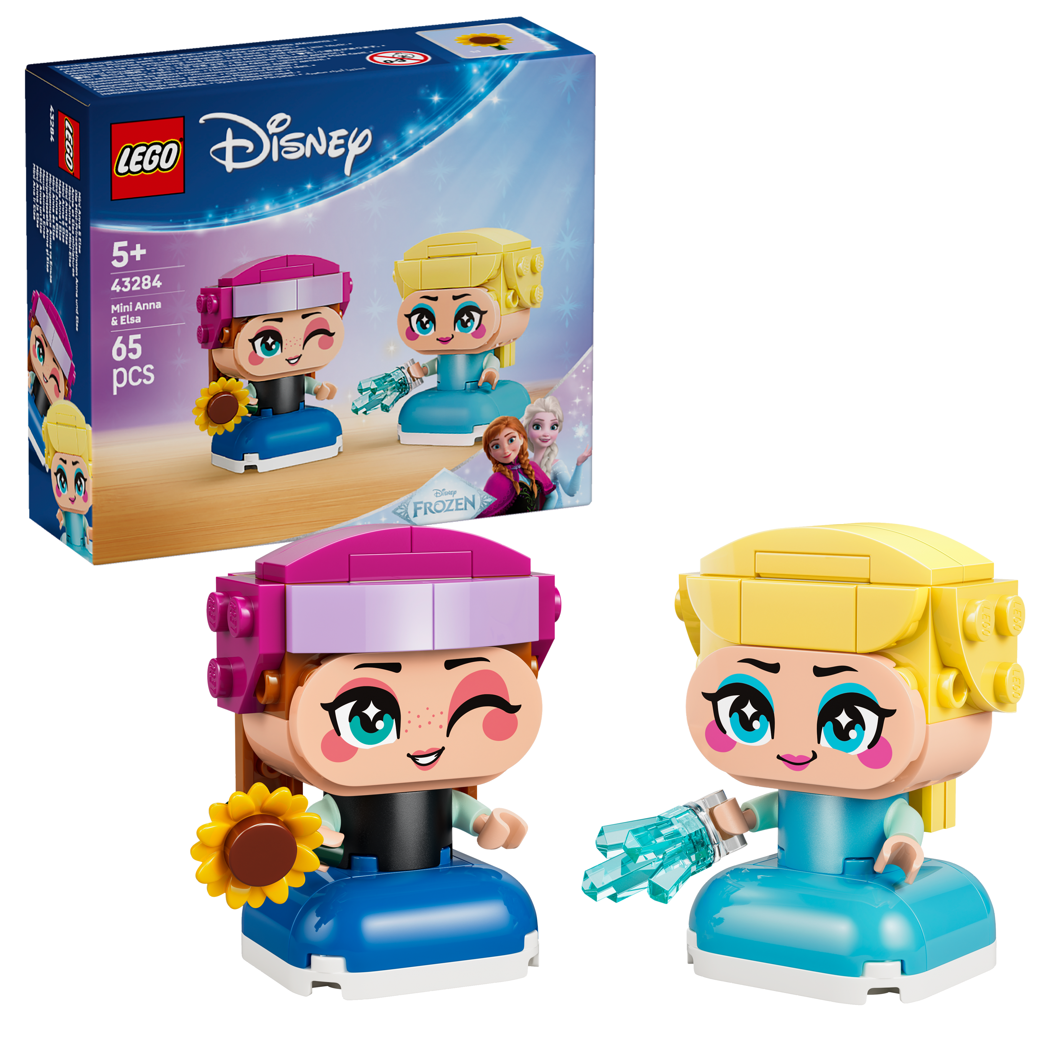 LEGO® ǀ Disney Frozen Anna och Elsa i miniformat Byggleksak 43284