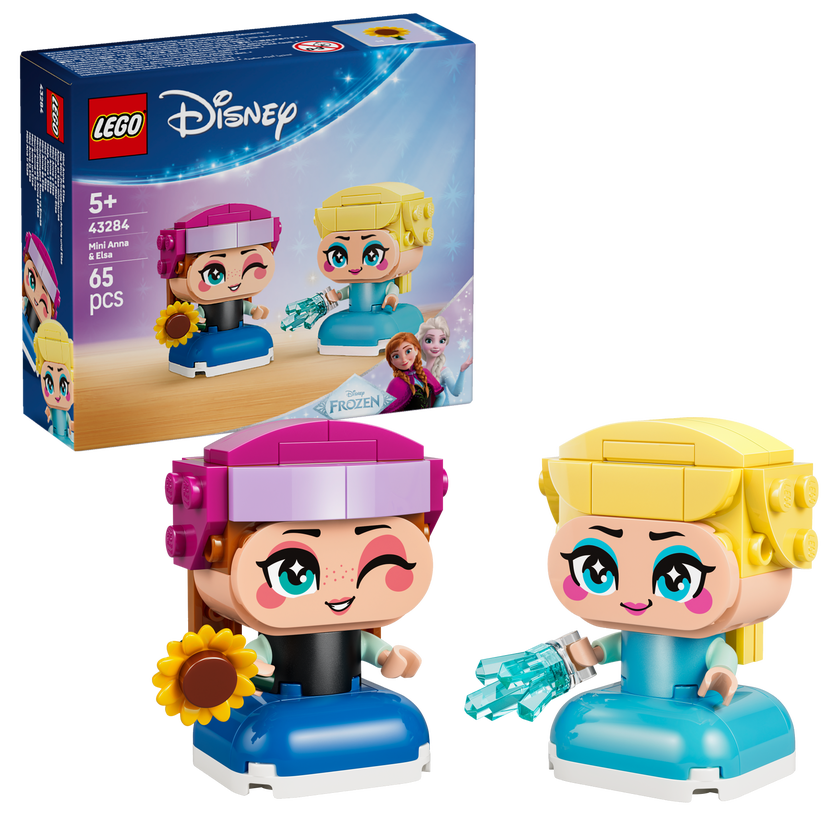 LEGO® ǀ Disney Frozen Anna och Elsa i miniformat Byggleksak 43284