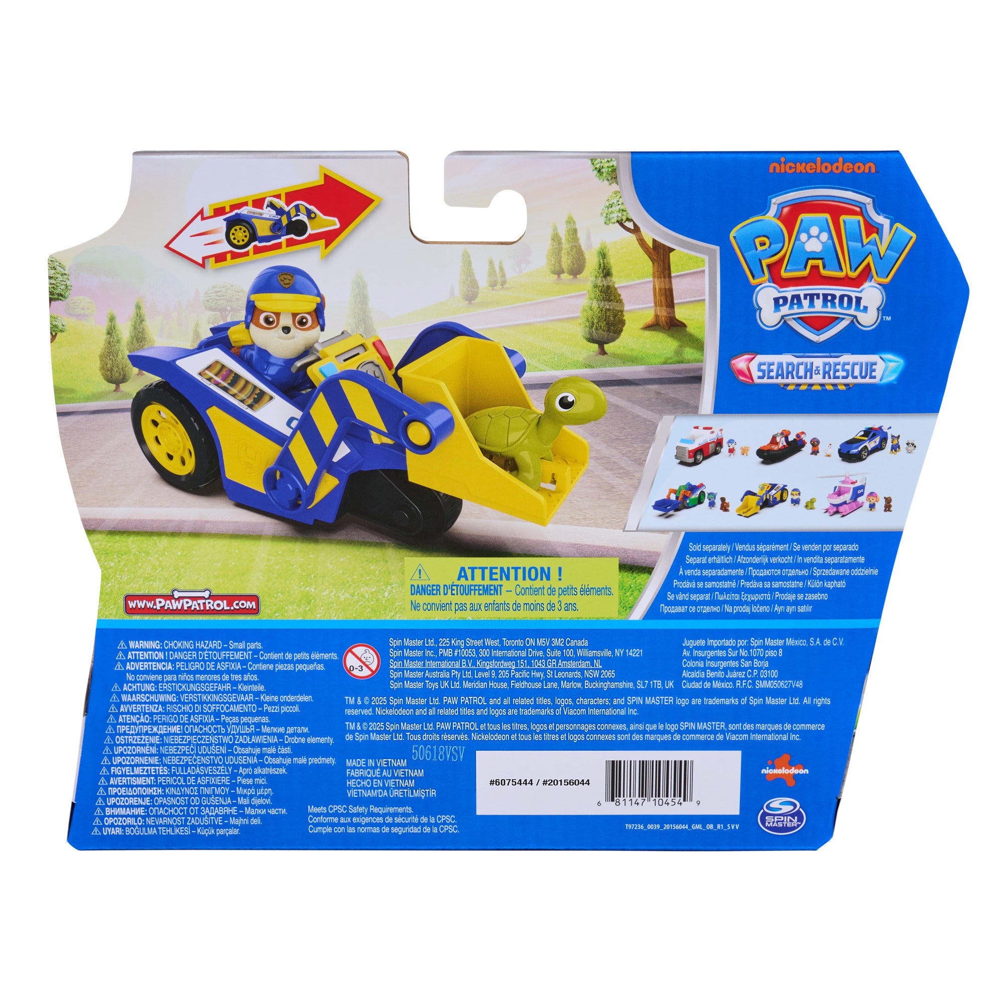 PAW Patrol Rubble Rescue Bulldozer med figur och sköldpadda