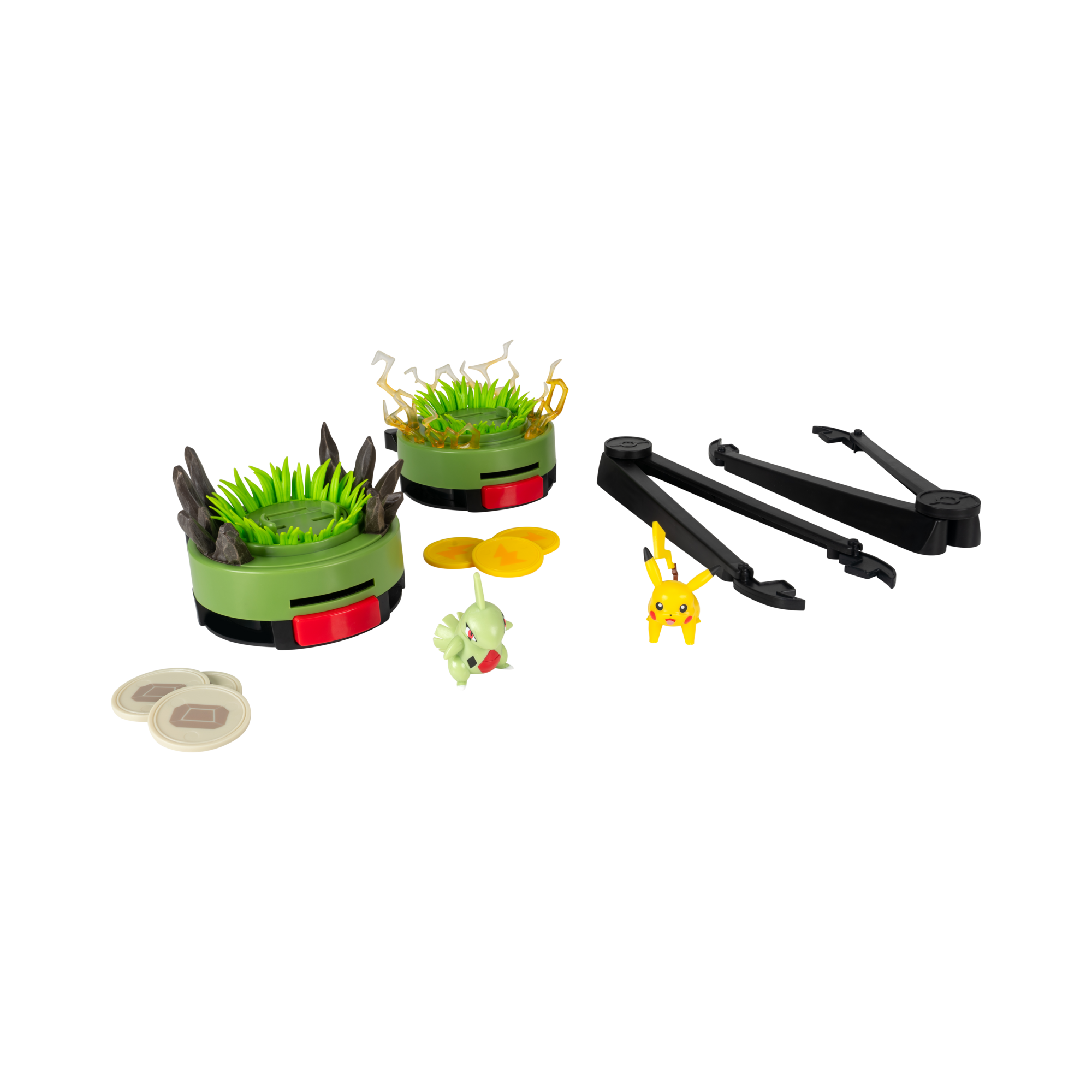 Pokemon Battle Disc Showdown Pikachu vs Larvitar
