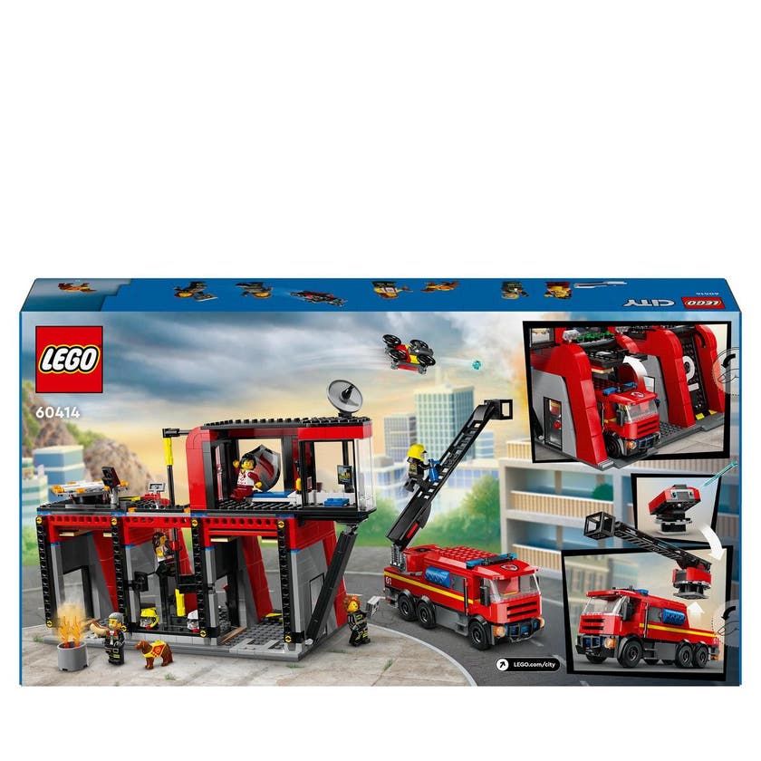 LEGO City 60414, Brandstation med brandbil