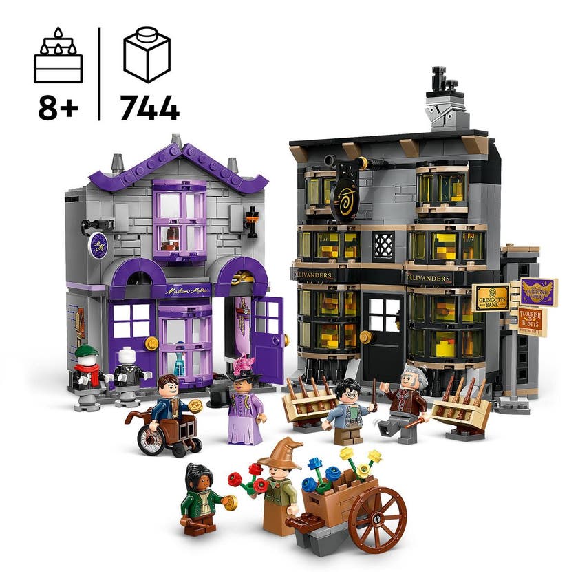 LEGO Harry Potter 76439, Ollivanders & Madam Malkins klädnader