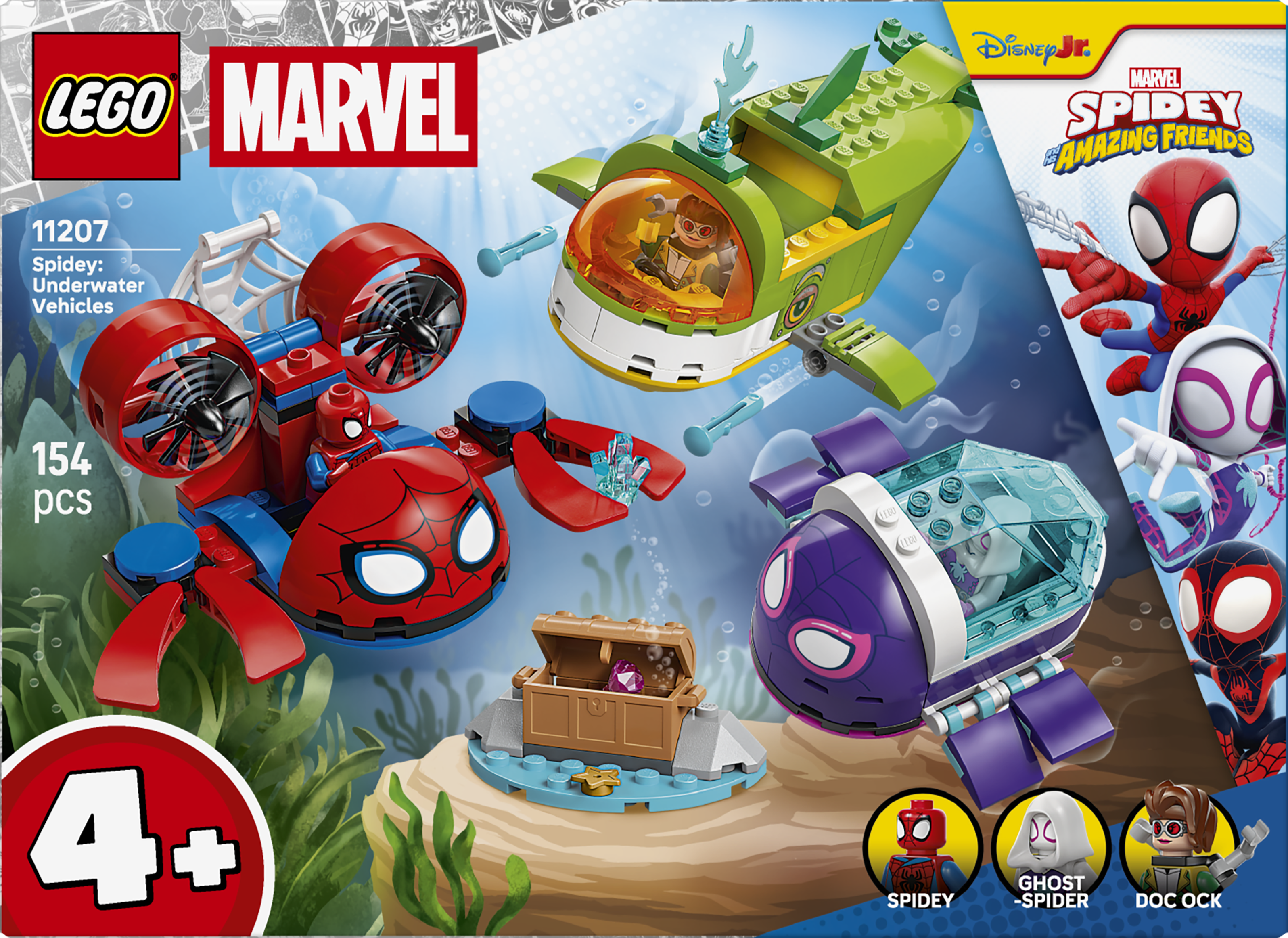 LEGO® | Marvel Spidey And His Amazing Friends Spidey: undervattensfarkoster 11207