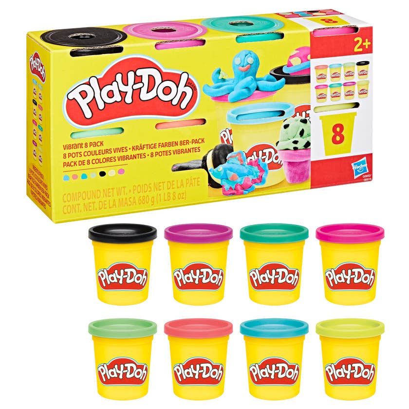 Play-Doh 8-pack lera i olika färger