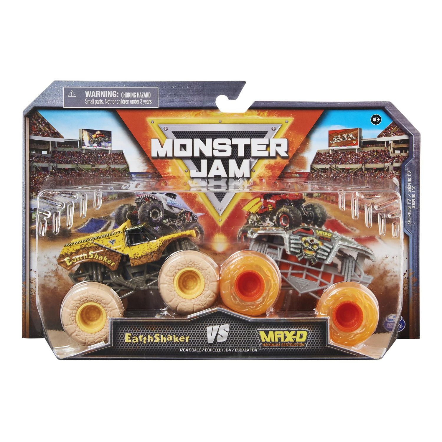 Monster Jam, 1:64 Metall 2-pack