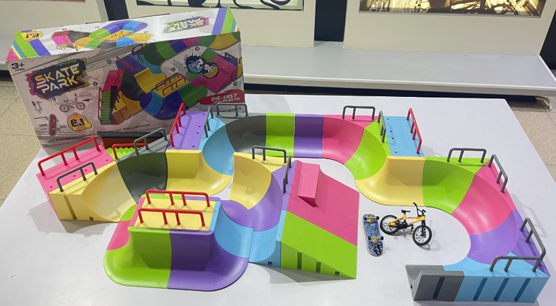 Skills Fingerboard - Skateboardramp klara färger