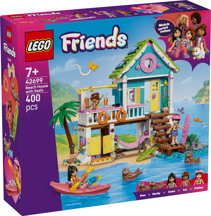LEGO® Friends Strandhus med sälar Byggset 42699