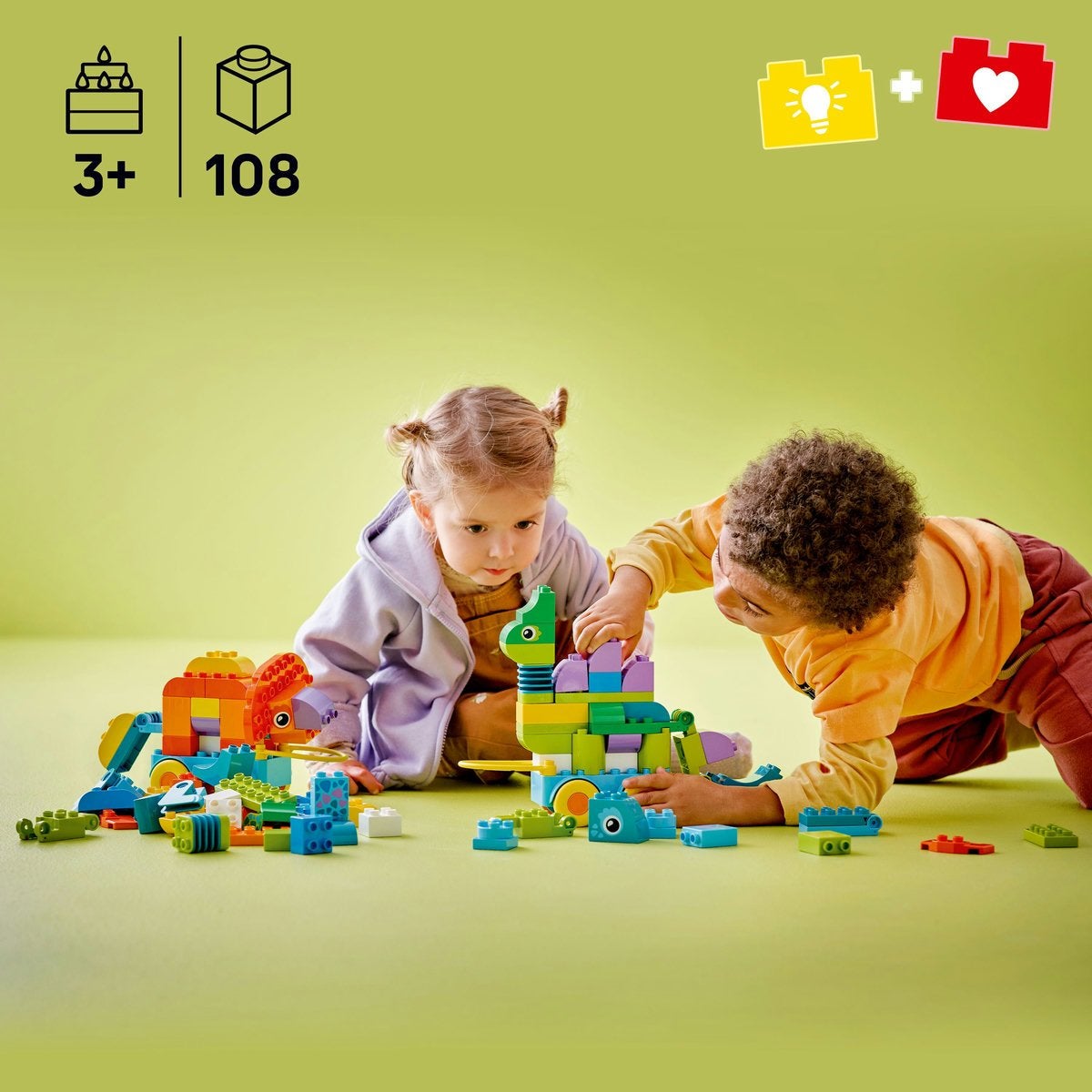 LEGO DUPLO Town 10451, 3-i-1 Dinosaurier på hjul