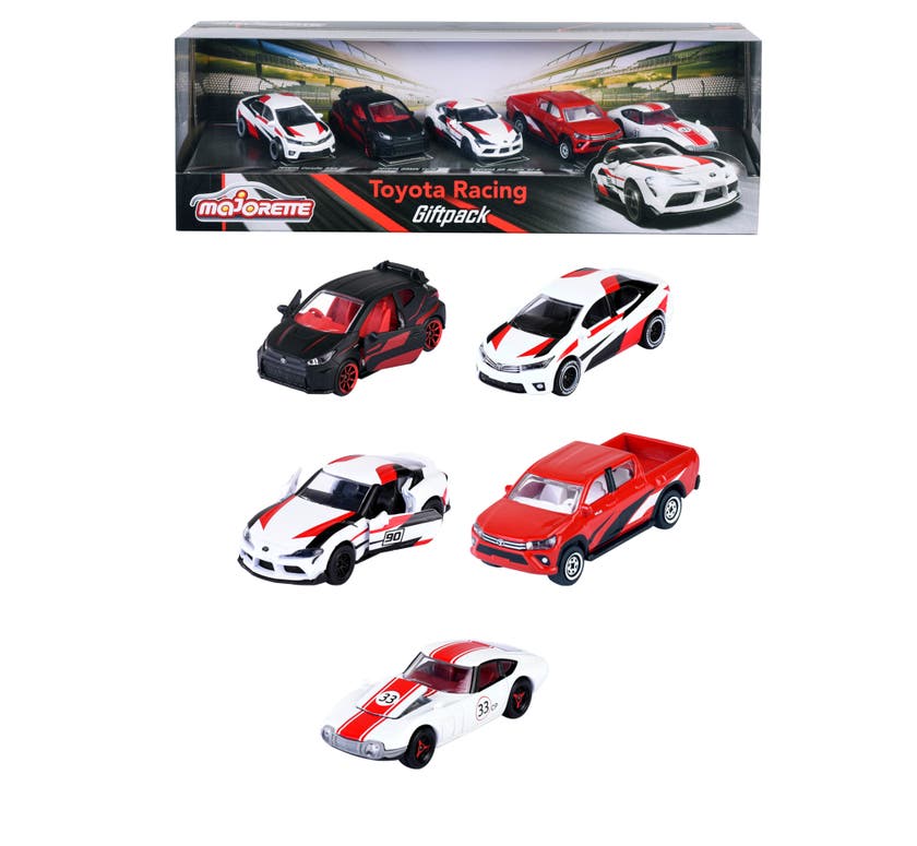 Majorette TOYOTA Racerbil 5-Pack Presentförpackning