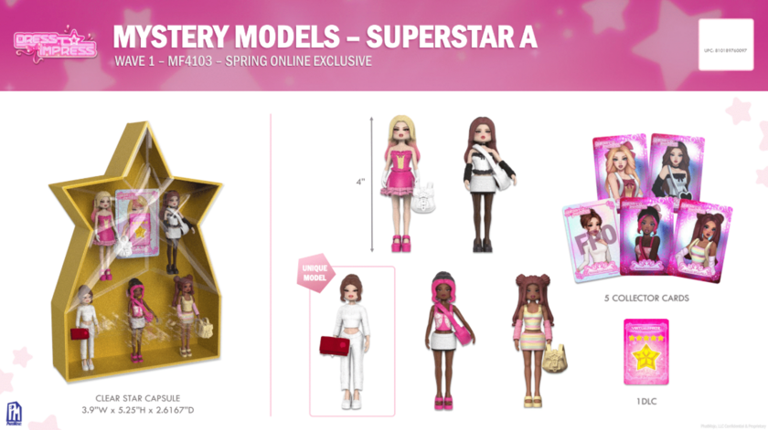 DRESS TO IMPRESS - Mystery Small Doll - 5 Pk. Superstar 1