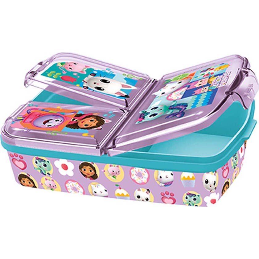 Gabby'S Dollhouse Multi Compartm Sandwich Box