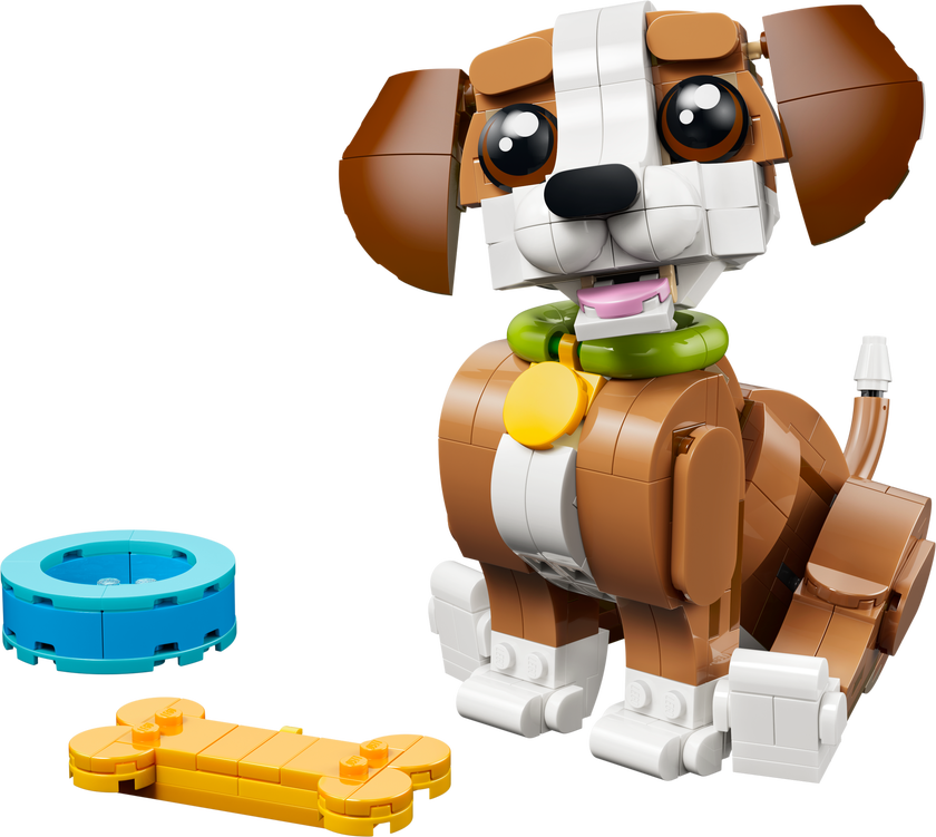 Byggsetet LEGO® Creator 3-i-1 Söta djur: lekfull valp 31382
