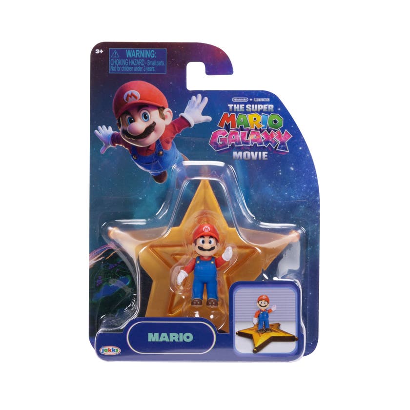 Super Mario Galaxy Movie minifigur 1,5" med stjärntillbehör