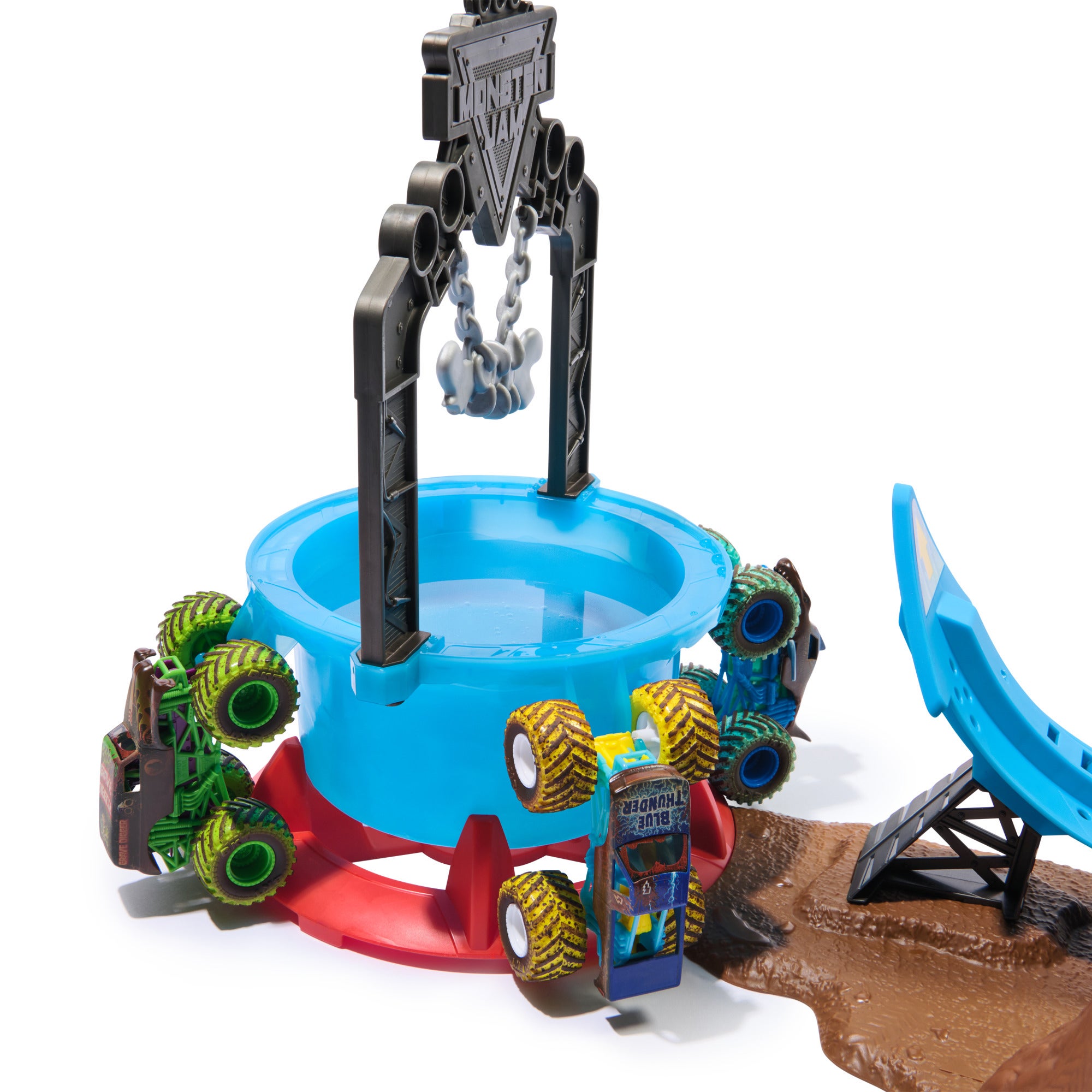 Monster Jam Mud Blasters Monster Mutt Dalmatian Dunk Tank