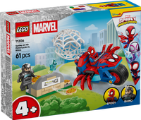 LEGO® | Marvel Spidey And His Amazing Friends Spidey på sin motorcykel mot Rhino 11206