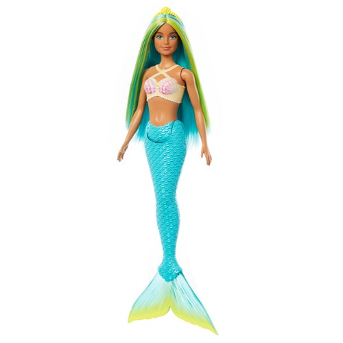 Barbie Mermaid - Blått/Grönt Hår