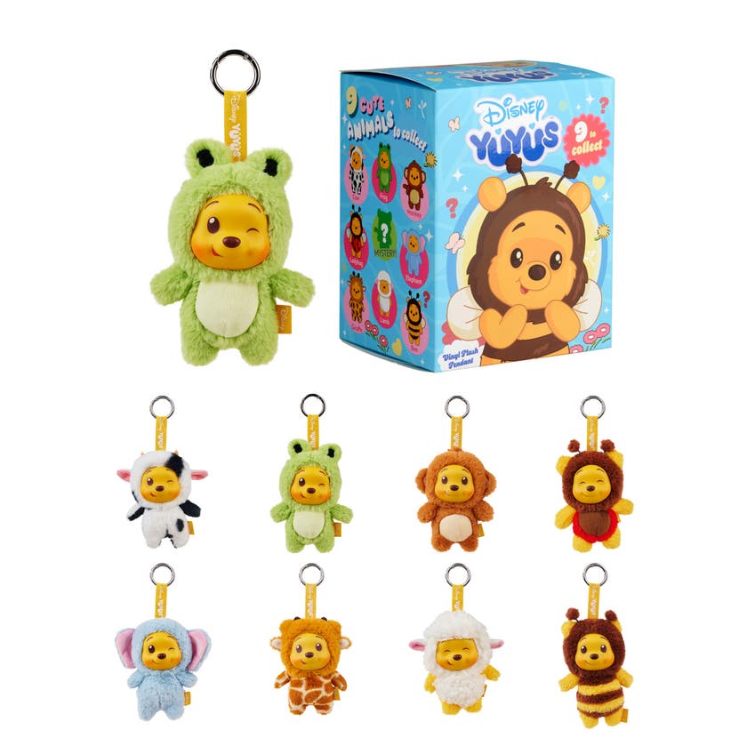 Disney YuYus nyckelring Mystery Plush Nalle Puh 12 cm
