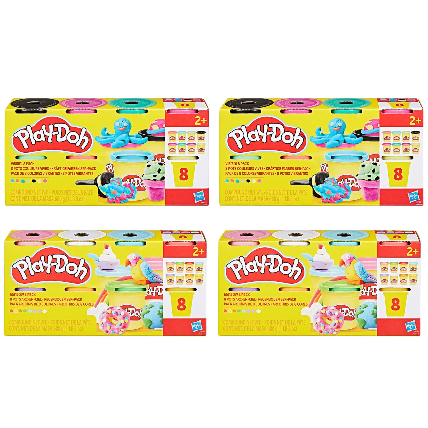 Play-Doh 8-pack lera i olika färger