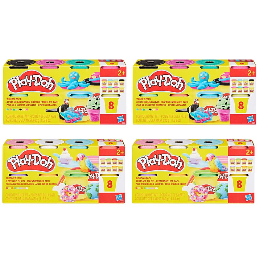 Play-Doh 8-pack lera i olika färger