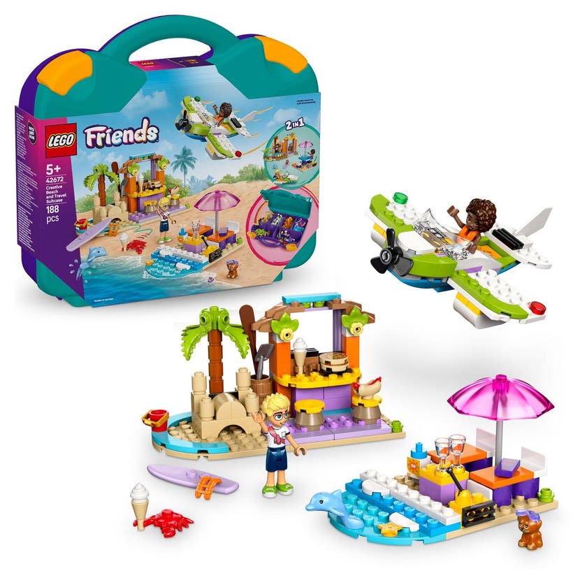 LEGO Friends 42672, Kreativ strand och resväska