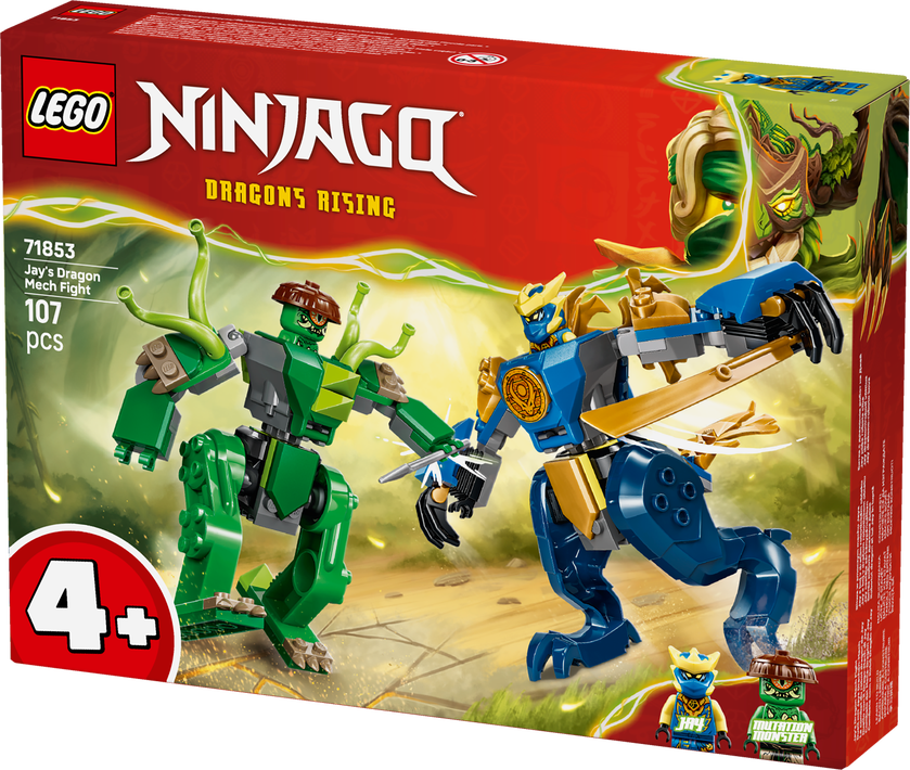 LEGO® NINJAGO® Jays drakrobotstrid – Robotleksak 71853
