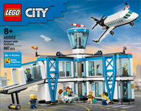 LEGO® City Flygplats med flygplan – Lekset med flygplatsmodell – 60502