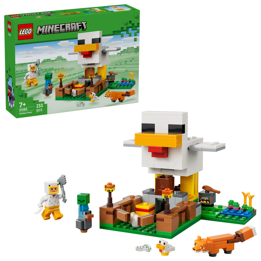LEGO® Minecraft® Hönsgård - Byggleksak med speltema 21585