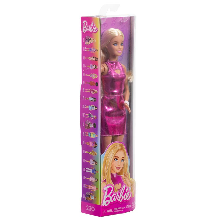 Barbie Fashionista Doll Pink Dress Heart Cutout