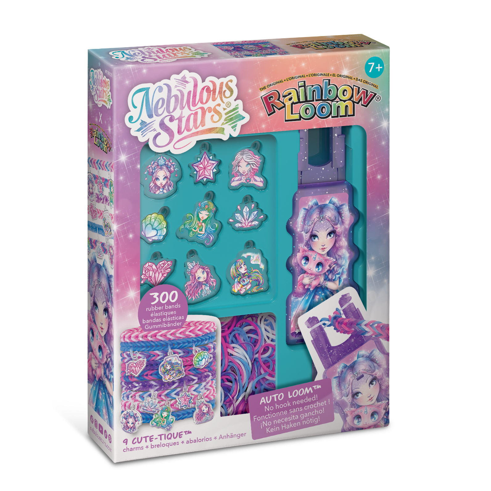 Nebulous Stars Rainbow Loom Charmset