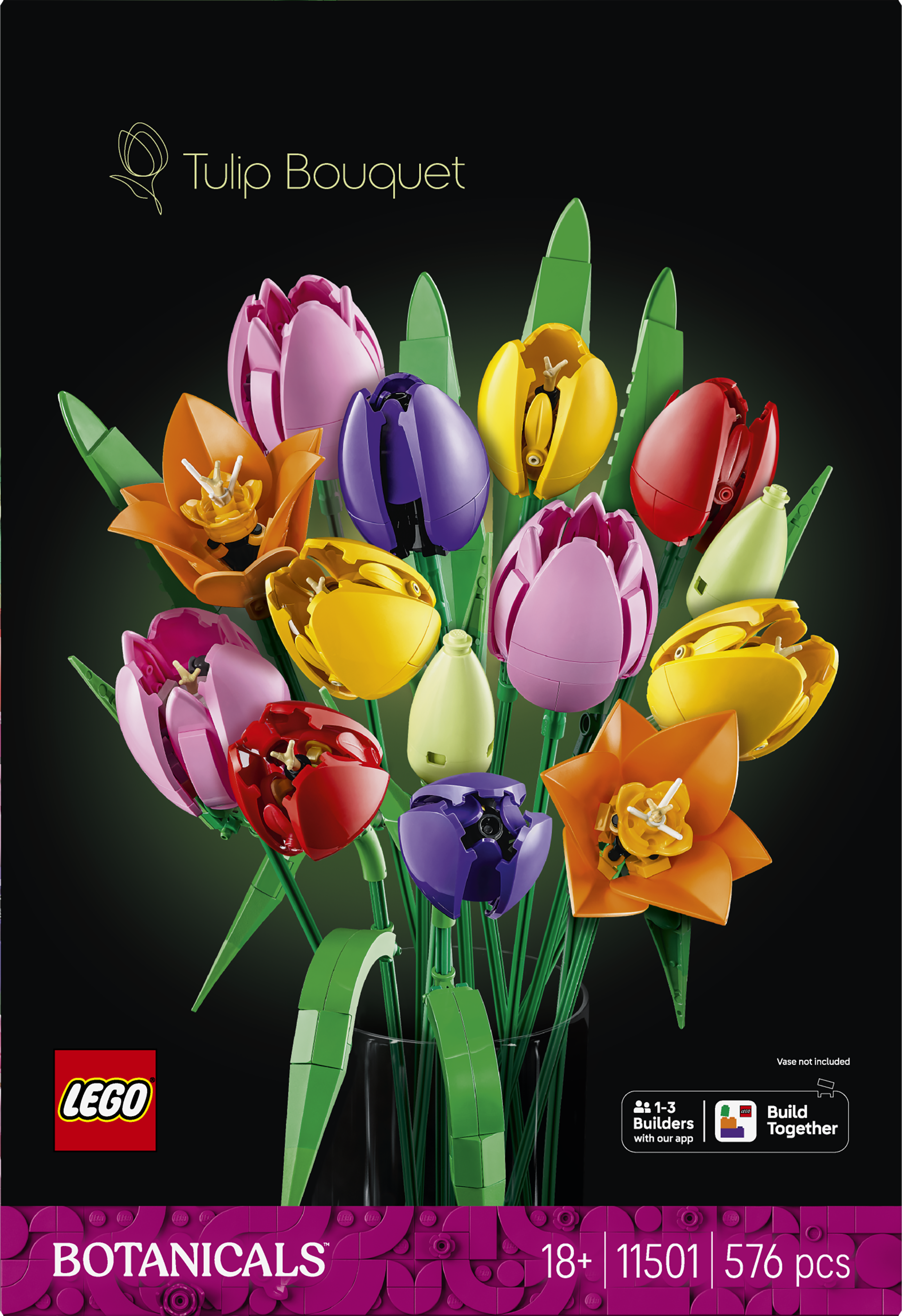 LEGO® Botanicals Bukett med tulpaner Blomsterprydnad 11501