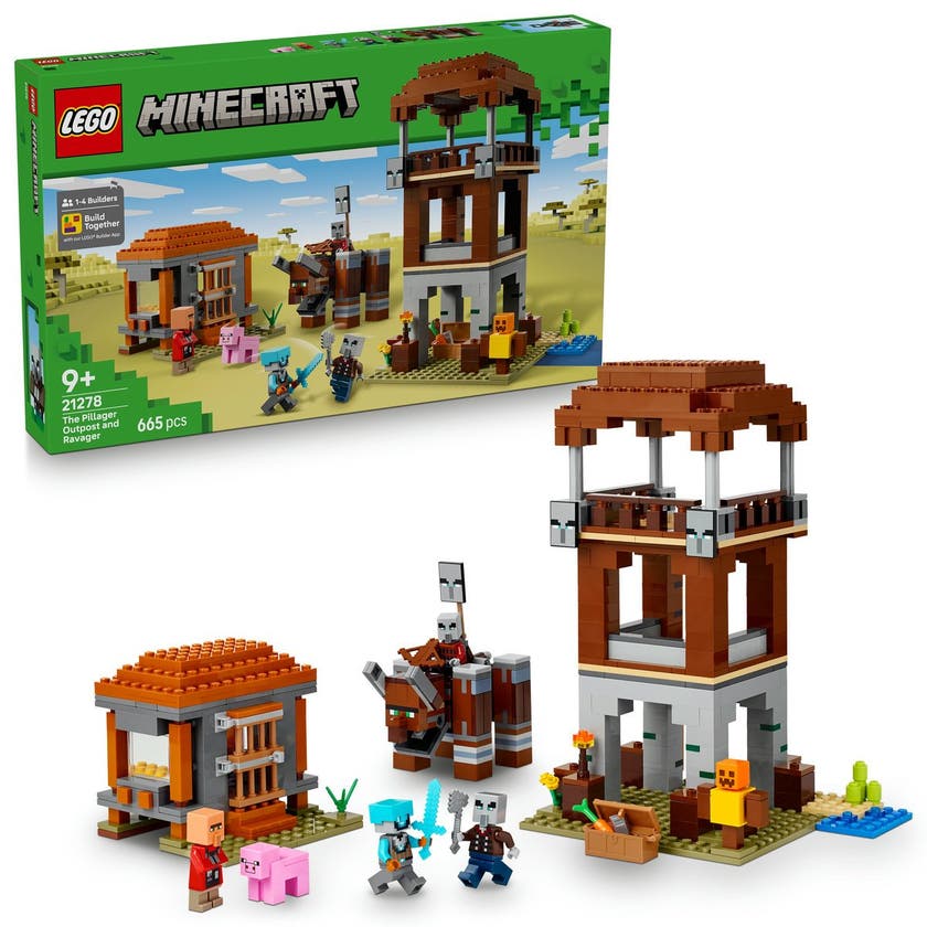 LEGO Minecraft 21278, Plundrarvakttorn och vildtjur